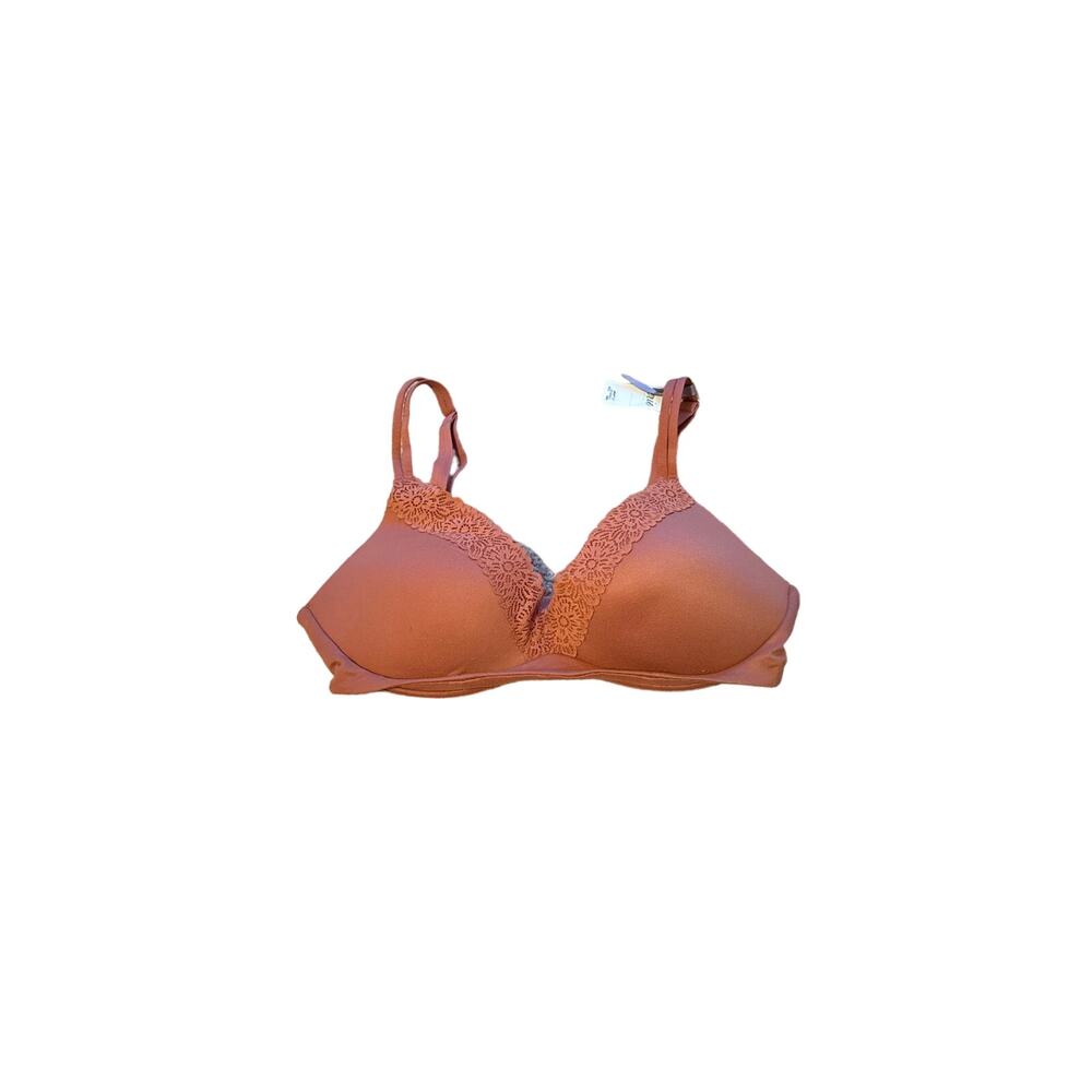 Aerie Wireless Burnt Orange Lace Unlined Bra Sz 32C NEW